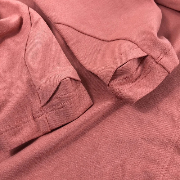 zūda Wrap Size Medium Rose Z-Knit Drape Snaps Thumbholes Athleisure Top - Picture 11 of 15